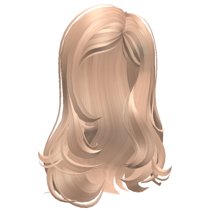 Side Parted Feathered Layers Blonde Roblox