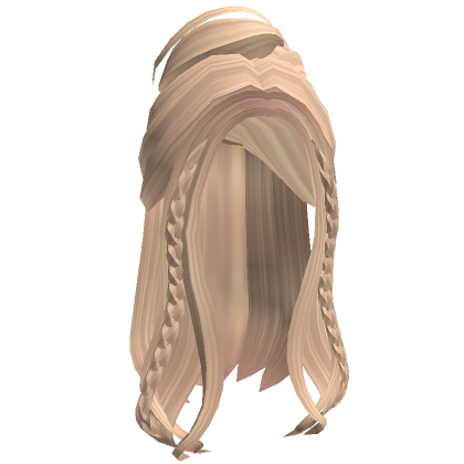 Braided Half Up Hairdo Blonde Roblox