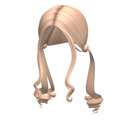 Low Curly Fairytale Pigtails In Blonde Roblox