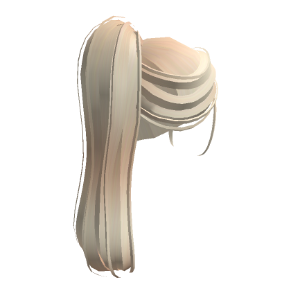 Blonde Fluffy Ponytail Roblox
