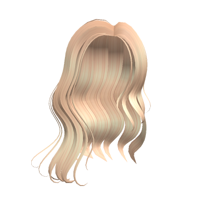 Blonde Wavy Girl Hair Roblox
