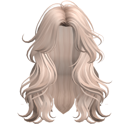 Voluminous Wavy Hair Platinum Blonde Roblox