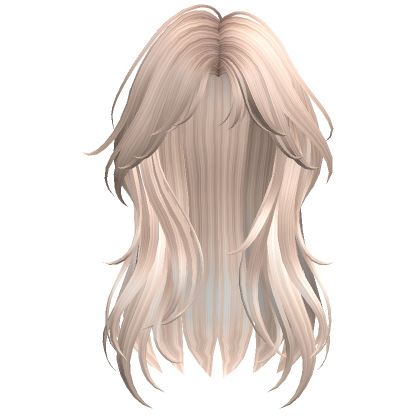 Soft Wolf Cut Platinum Blonde Roblox
