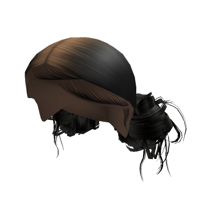 Low Double Buns Black W Blonde Roots Roblox