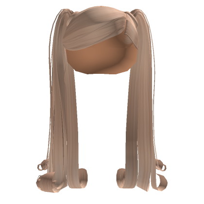 Pigtails W Swoop Bangs In Blonde Roblox