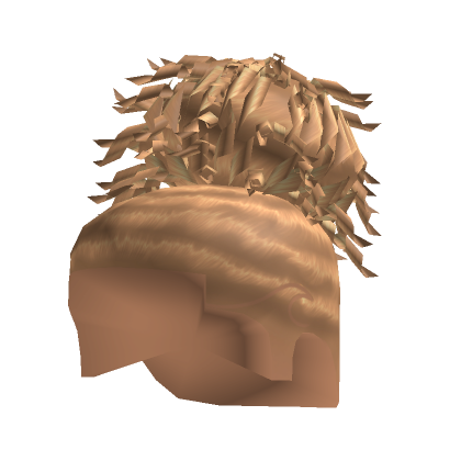 Blonde Curly Bun Taper Fade Roblox