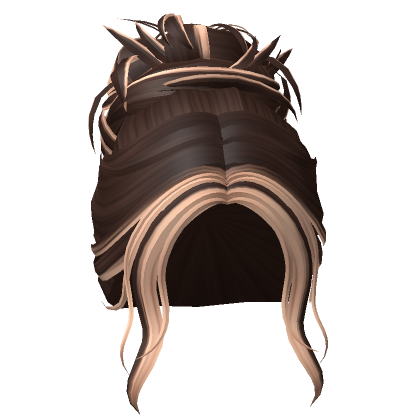 Y K Spiked Messy Bun Brown To Blonde Roblox Item Rolimon S