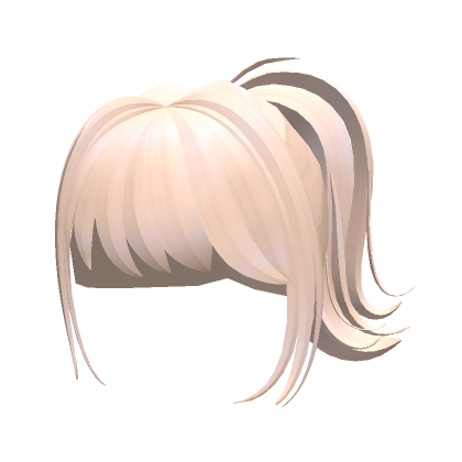 Blonde Anime High Ponytail Roblox