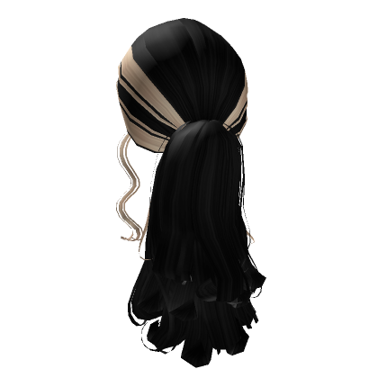 Low Layered Ponytail In Black Blonde Roblox