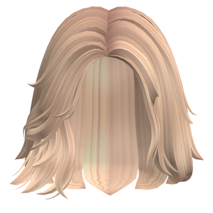 Shaggy Short Curtain Bangs Blonde Roblox