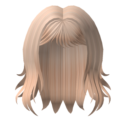 Kawaii Blonde Messy Shaggy Wolfcut Roblox