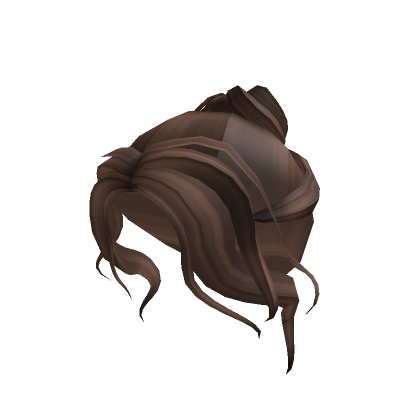 Brunette Messy Bun With Curtain Bangs S Code Price Rblxtrade