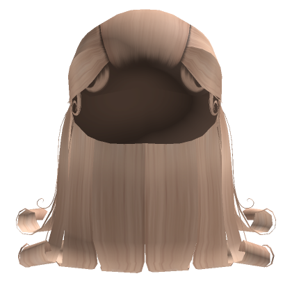 Slick Back Half Up Down Low Bun In Blonde Roblox