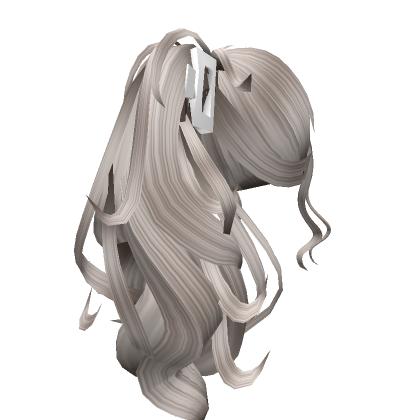 Y K Curly Grunge Messy Ponytail In Ash Blonde Roblox Item Rolimon S