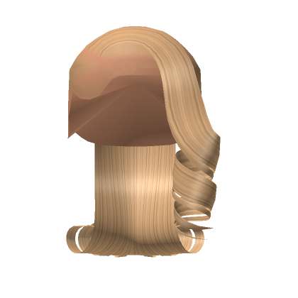 Side Part Curl Ponytail In Blonde Roblox Item Rolimon S