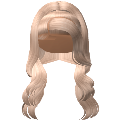 High Voluminous Beach Blonde Wavy Ponytail Roblox