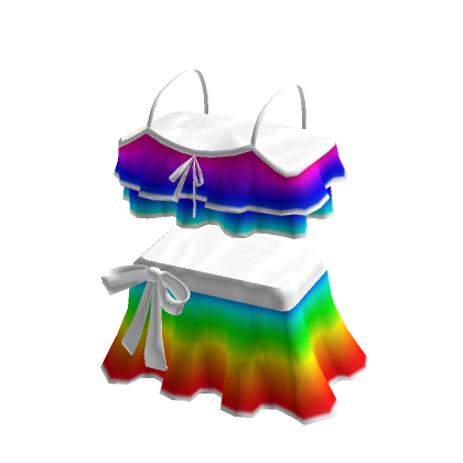 Ruffle Bikini Rainbow Roblox