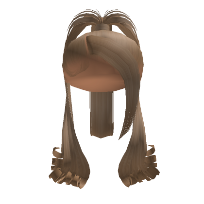 High Ponytail W Curled Ends Blonde Roblox