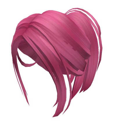 Short Y K Aesthetic Messy Preppy Ponytail Hot Pink Roblox