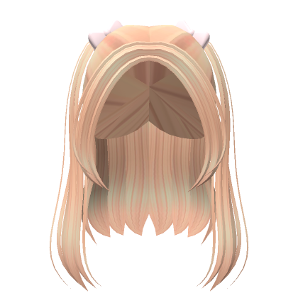 Blonde Half Up Hair W Bows S Code Price RblxTrade