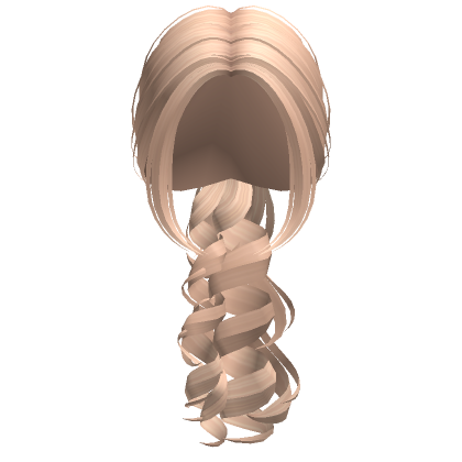 Low Lazy Curly Messy Ponytail Blonde Roblox