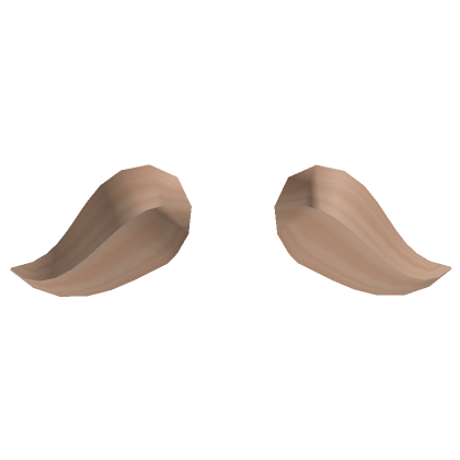 Blonde Droopy Ear Shaped Hair Attatchment Roblox