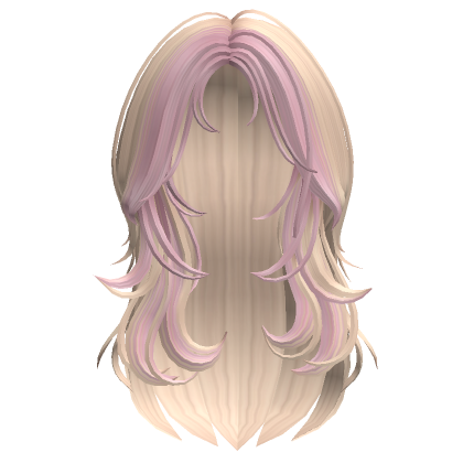 Two Tone Messy Mermaid Wolfcut Blonde Pink S Code Price RblxTrade