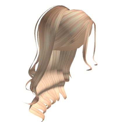 Blonde Curly Elegant Hair Roblox