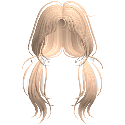 Blonde Preppy Ribbon Pigtails Roblox