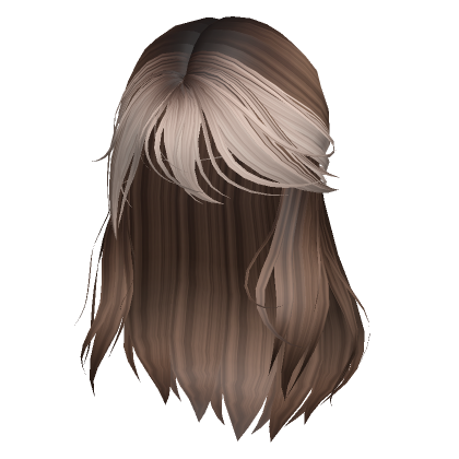 Wispy Half Up Two Tone In Brown Blonde Roblox