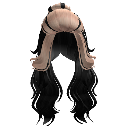 Front Swept Beach Waves In Black Blonde Roblox