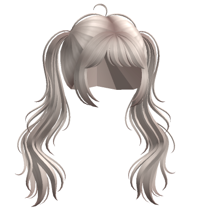 Long Wavy Pigtails Ash Blonde Roblox