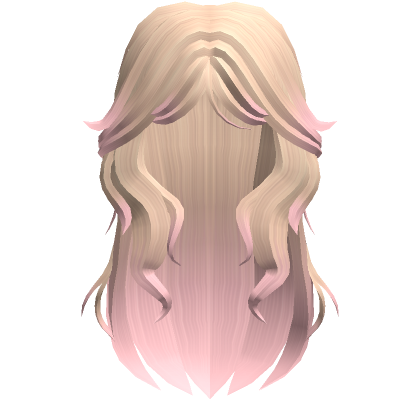 Anime Layered Y K Messy Girl Hair Blonde To Pink Roblox