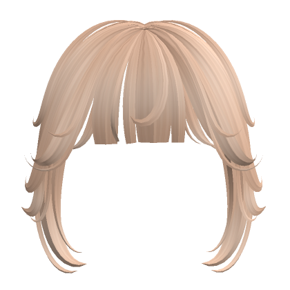 Curly Short Cute Bangs Blonde Roblox