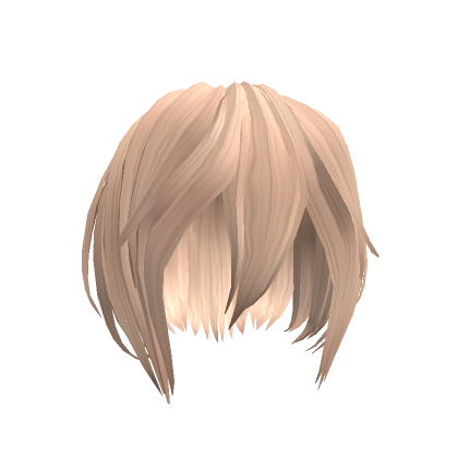 Straight Messy Swept Hair Blonde Roblox