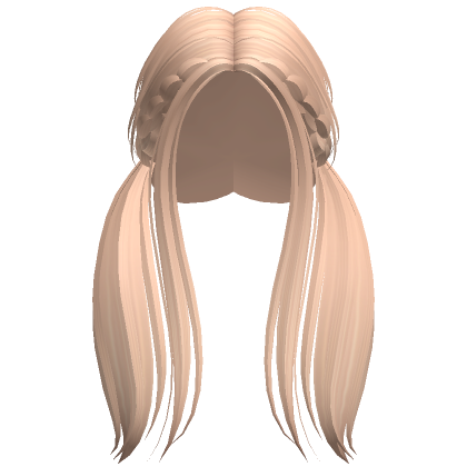 Preppy Low Braided Wispy Pigtails Blonde Roblox