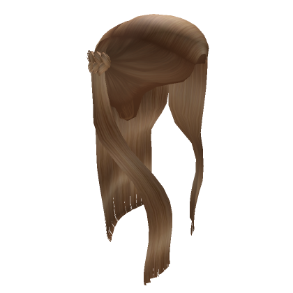 Side Part With Fishtail Braid Blonde Roblox