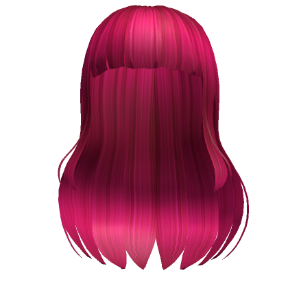 Straight Blunt Bangs In Hot Pink Roblox