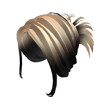 Blonde To Black Messy Bun Roblox Item Rolimon S