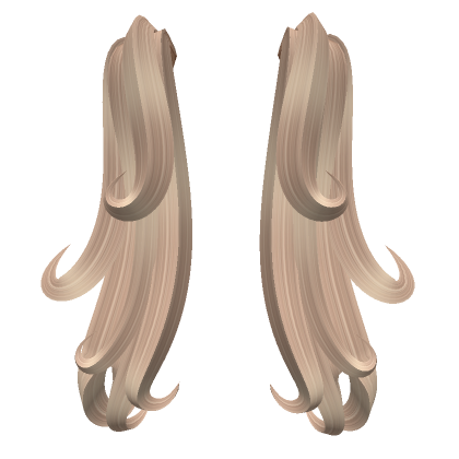 Messy Curled Hair Extensions Blonde Roblox Item Rolimon S