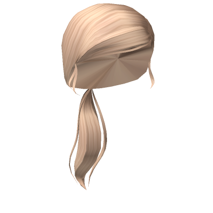 Low Ponytail With Side Bang Blonde Roblox