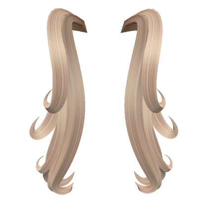 Blonde Curly Hair Extensions Head Roblox