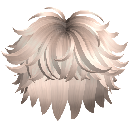 Fluffy Messy Platinum Blonde Hair Roblox