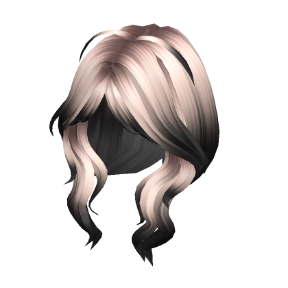 Wavy Anime Lush Layered Hair Blonde To Black Roblox