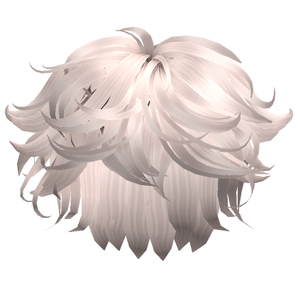 Fluffy Messy Anime Hair Platinum Blonde Roblox Item Rolimon S