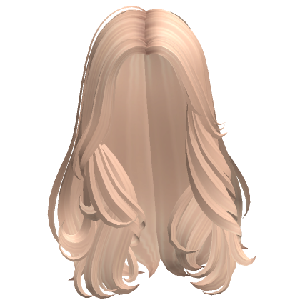 Long Curly Styled Snow Angel Hair Blonde Roblox