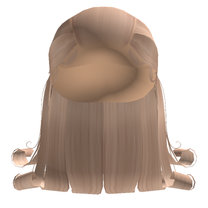 Slick Back Half Up Down Low Bun In Blonde Roblox