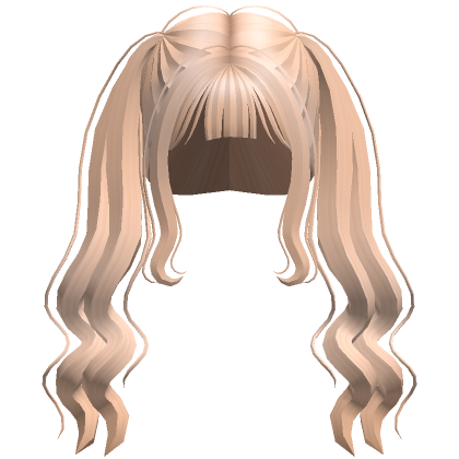 Blonde Curly Pigtails Roblox Item Rolimon S