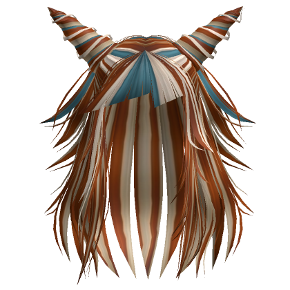 Emo Rockstar Horn Buns Blonde Blue Streaks Ginger Roblox