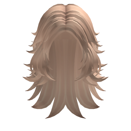 Fluffy Layered Wolfcut Blonde Roblox